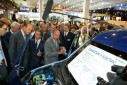 Photo : Inauguration du Salon de l'Automobile: voiture électrique Heuliez-Dassault